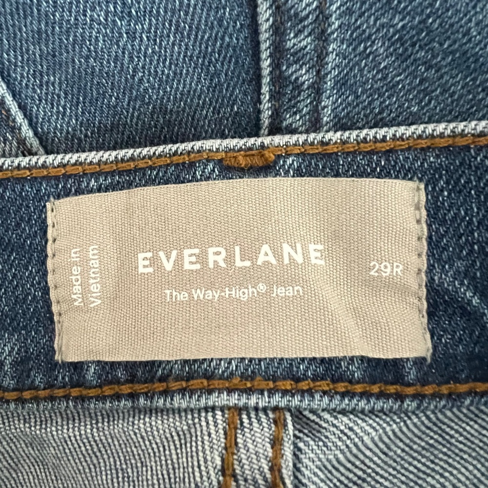 NWT Everlane Women's Way-High® Jean in Mid Indigo, Size 29